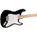 FENDER Squier Sonic Stratocaster, Maple Fingerboard, White Pickguard, Black - vai con la sigla