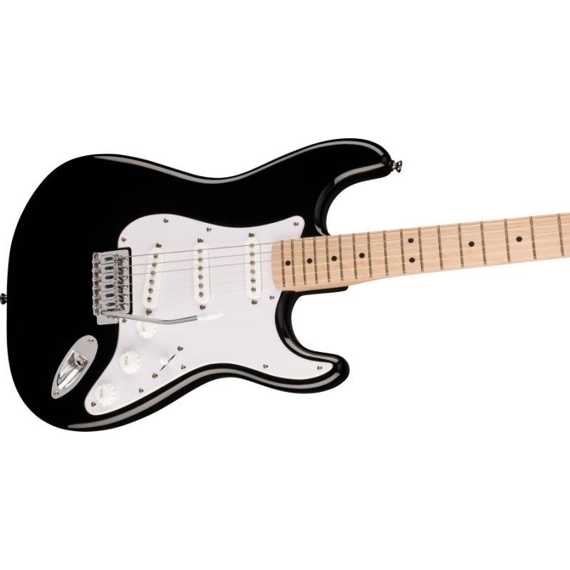 FENDER Squier Sonic Stratocaster, Maple Fingerboard, White Pickguard, Black - vai con la sigla
