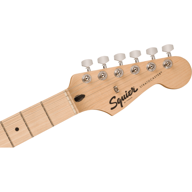 FENDER Squier Sonic® Stratocaster HSS, Maple Fingerboard, White Pickguard, Tahitian Coral - vai con la sigla