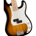FENDER Squier Sonic® Precision Bass, Maple Fingerboard, White Pickguard, 2-Color Sunburst - vai con la sigla