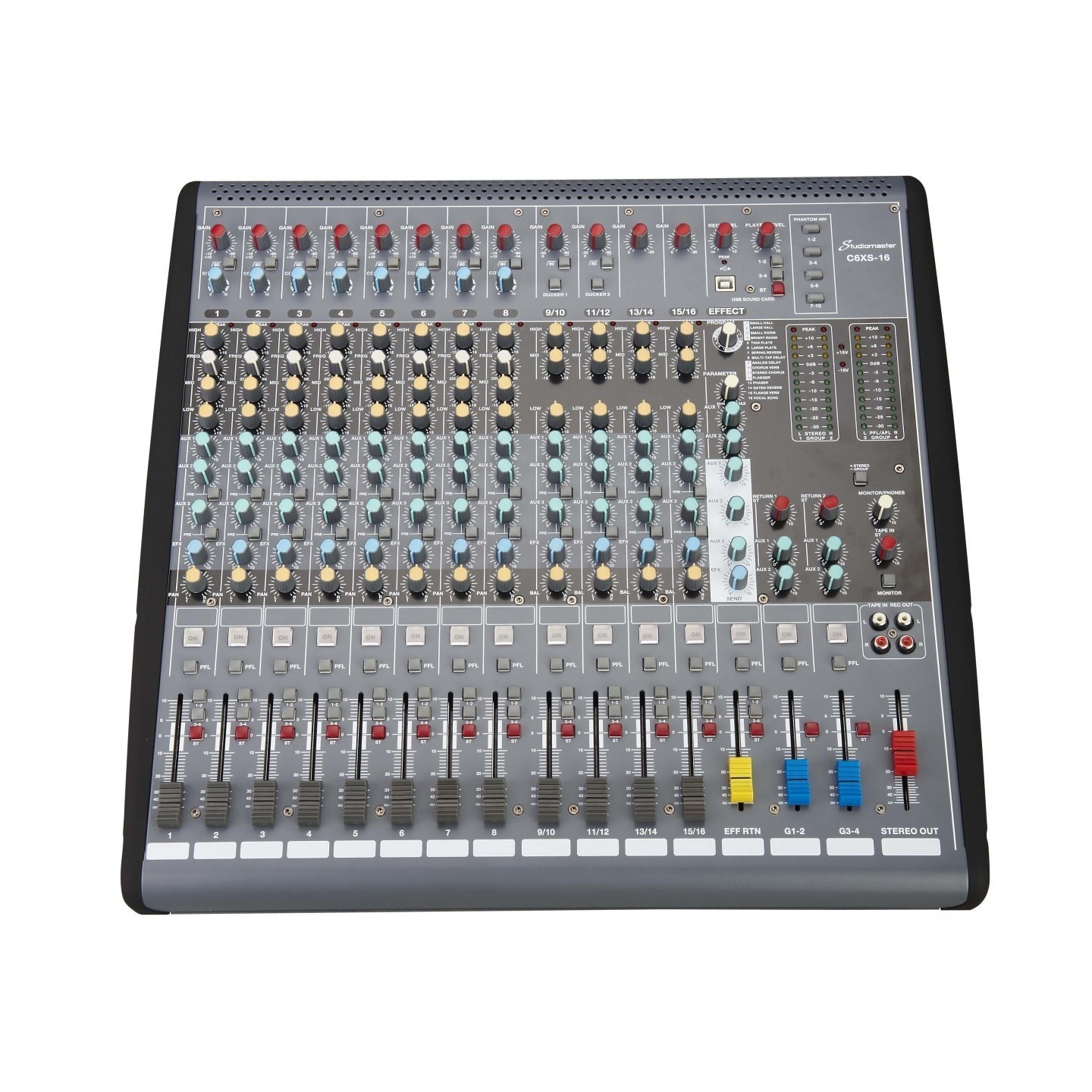 MIXER 16CH STUDIOMASTER C6XS-16 CON DSP & SCHEDA USB
