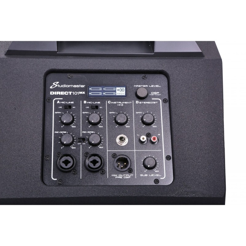 SISTEMA A COLONNA IN  LEGNO STUDIOMASTER DIRECT121MX CON MIXER & BORSE