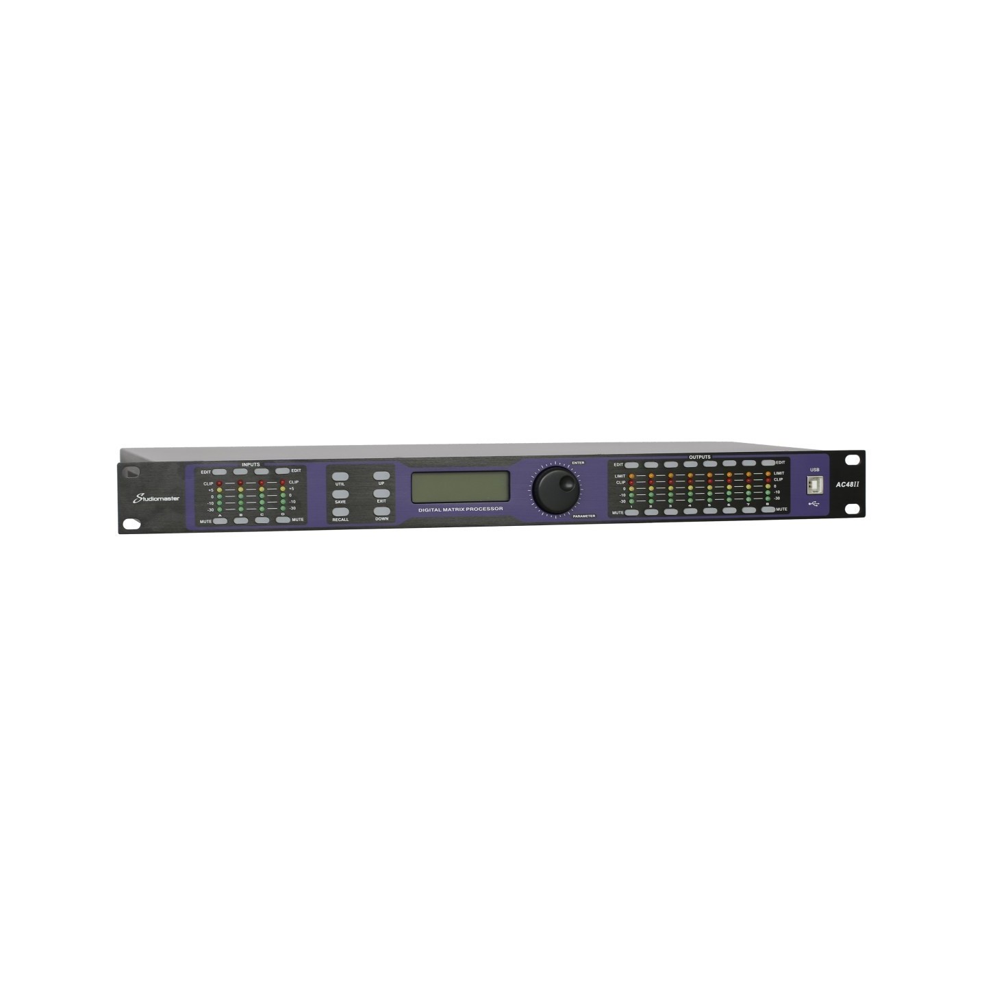 PROCESSORE A MATRICE STUDIOMASTER AC48II 4IN-8OUT 48kHz 40-BIT
