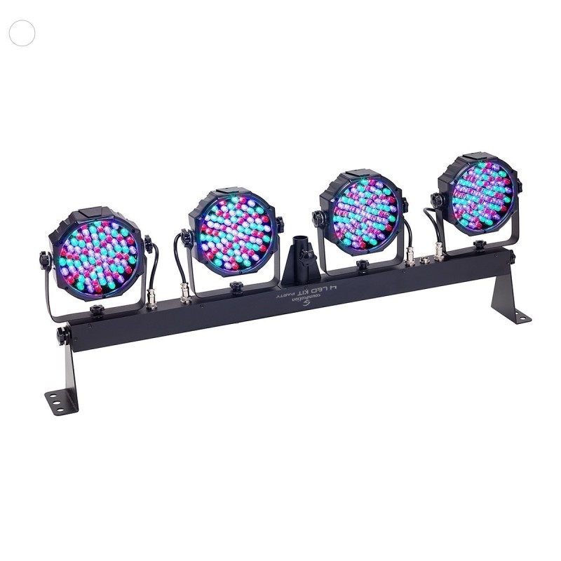 KIT LUCI SOUNDSATION 4LEDKIT-PARTY 2 RGB CON STAND E BORSA