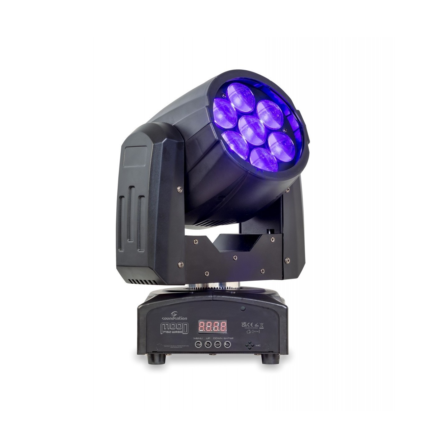 TESTA MOBILE LED WASH CON ZOOM SOUNDSATION MOOD 715Z WASH 7 X 15 W