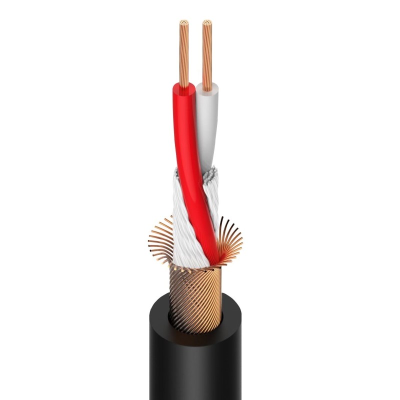 BOBINA CAVO MICROFONICO SOUNDSATION WIRE MASTER WM-MC203B (2x0,3mm2 -100mt