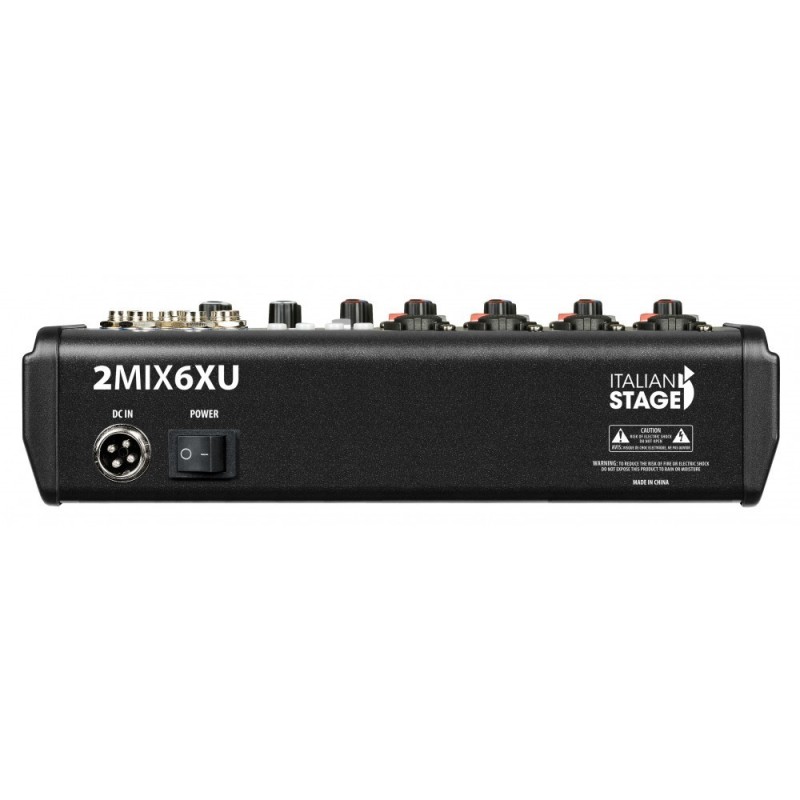 ITALIAN STAGE IS 2MIX6FXU Mixer Audio Stereo, 6 Canali con DSP Effetti - vaiconlasigla