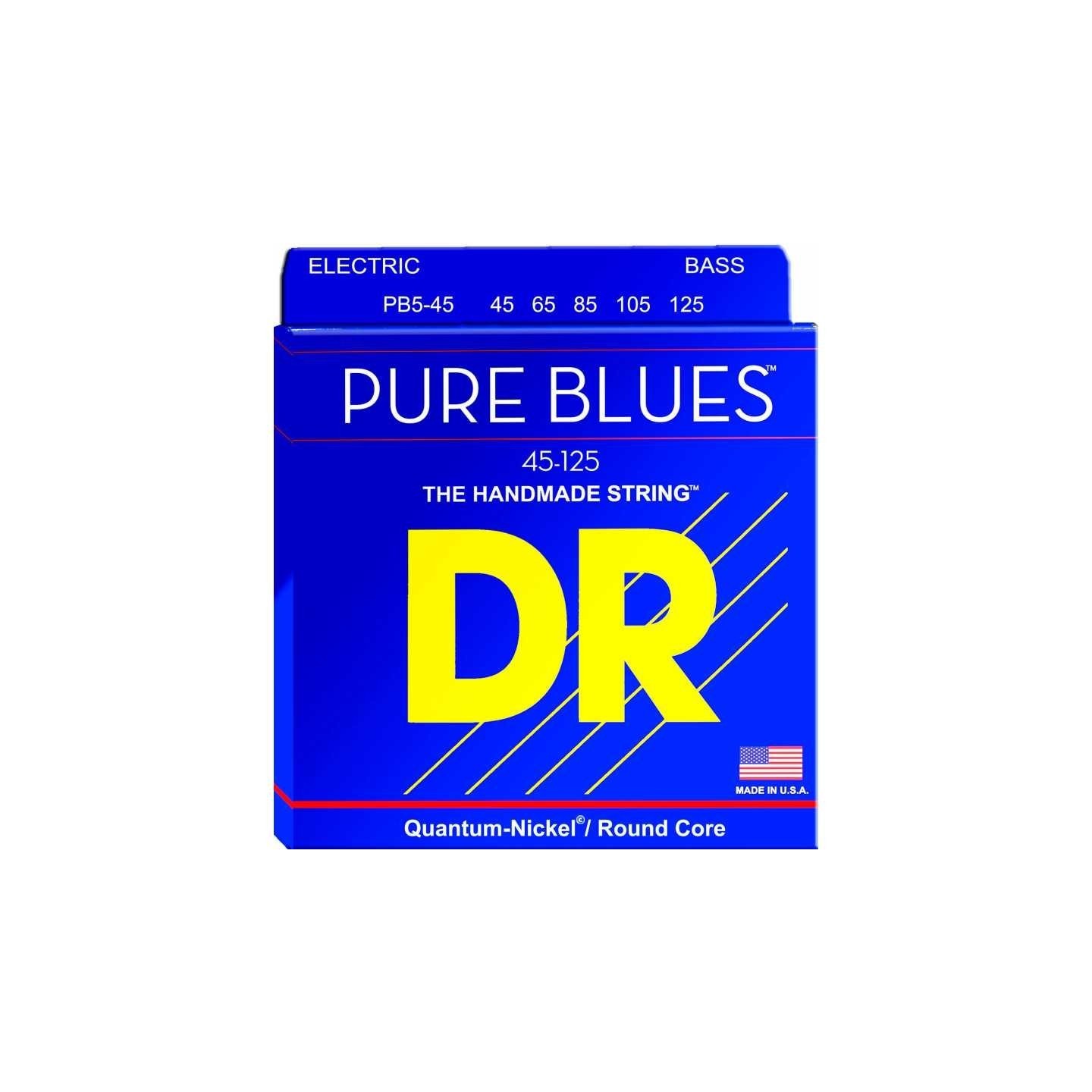 DR PB5-45 PURE BLUES, corde per basso elettrico - vaiconlasigla
