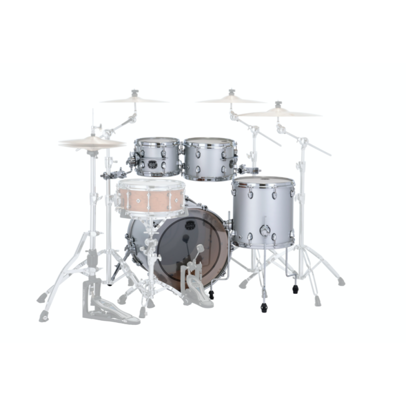 MAPEX IT SE504XBPD SATURN EVOLUTION BIRCH FUSION 4 PEZZI IRIDIUM SILVER