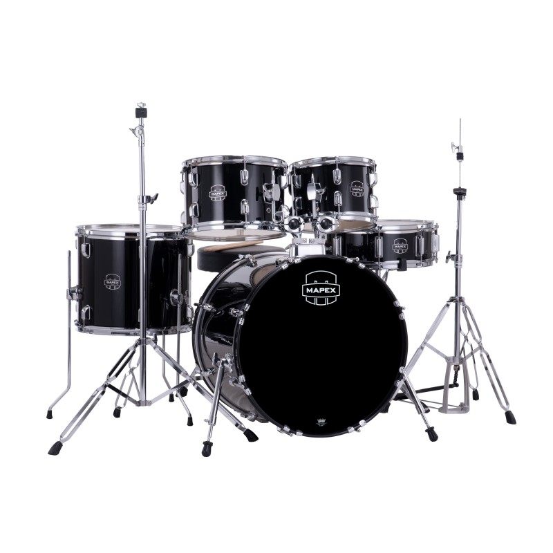 MAPEX IT CM5044FTDK COMET FUSION 5 PEZZI DARK BLACK CON HARDWARE