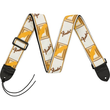 FENDER TRACOLLA 2” MONOGRAMMED STRAPS W/B/Y - vaiconlasigla