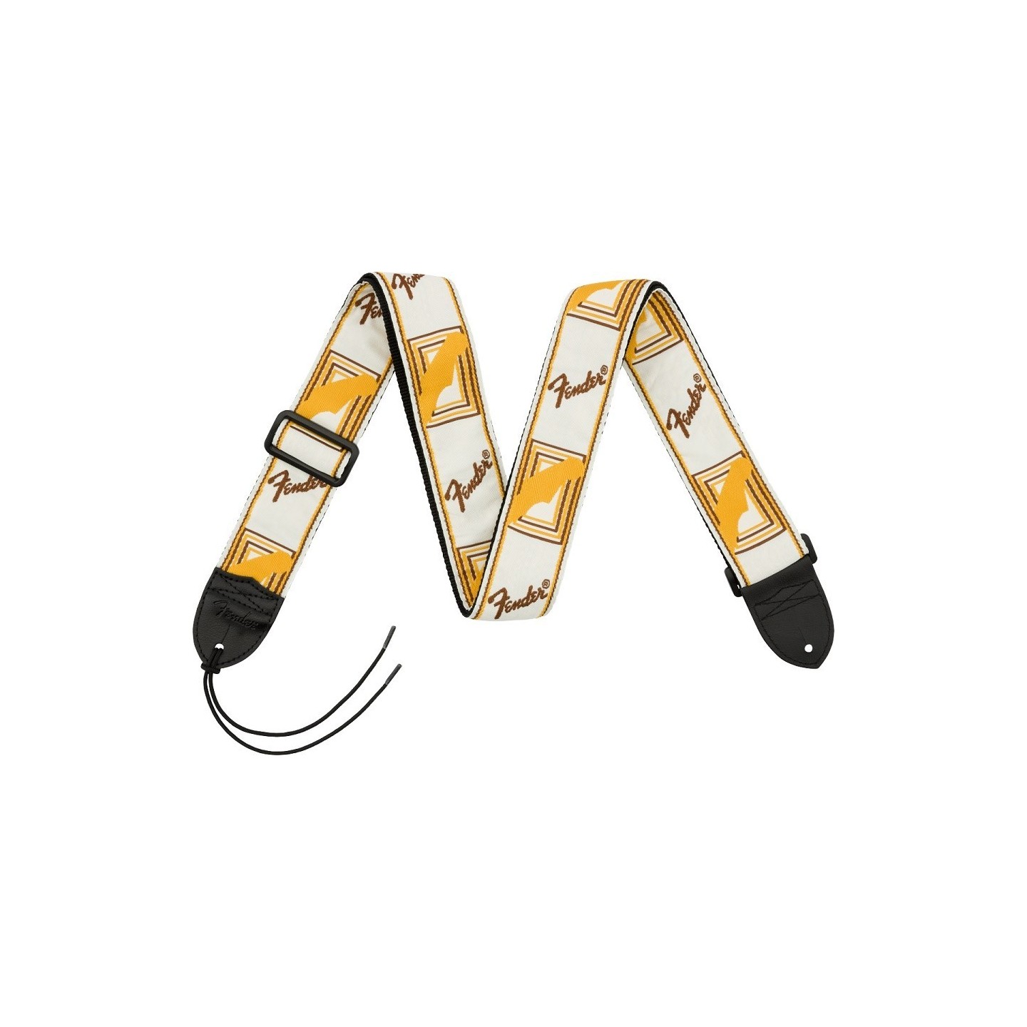 FENDER TRACOLLA 2” MONOGRAMMED STRAPS W/B/Y - vaiconlasigla