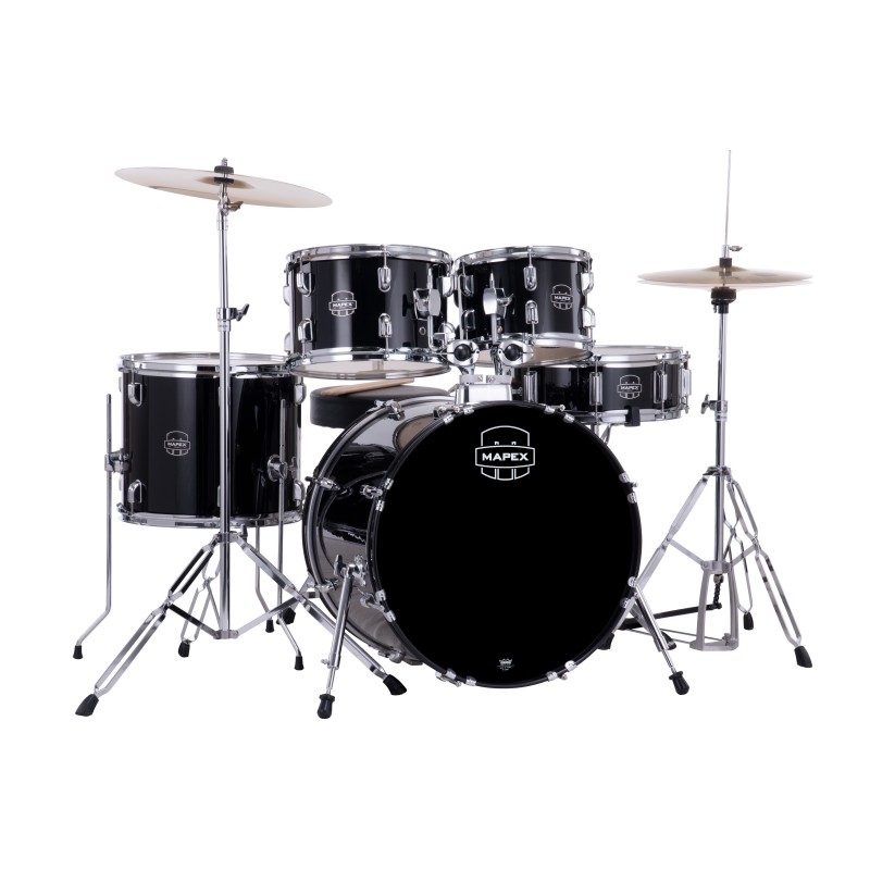 MAPEX IT CM5044FTCDK COMET FUSION 5 PEZZI DARK BLACK CON HARDWARE E PIATTI