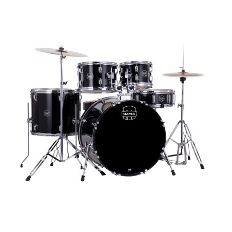 MAPEX IT CM5294FTCDK COMET ROCK 5 PEZZI DARK BLACK CON HARDWARE E PIATTI