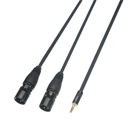 SOUNDSATION WM-MJ2XLR30Cavo adattatore Mini jack stereo 3.5 - 2 x XLR maschio / 3 mt - vaiconlasigla