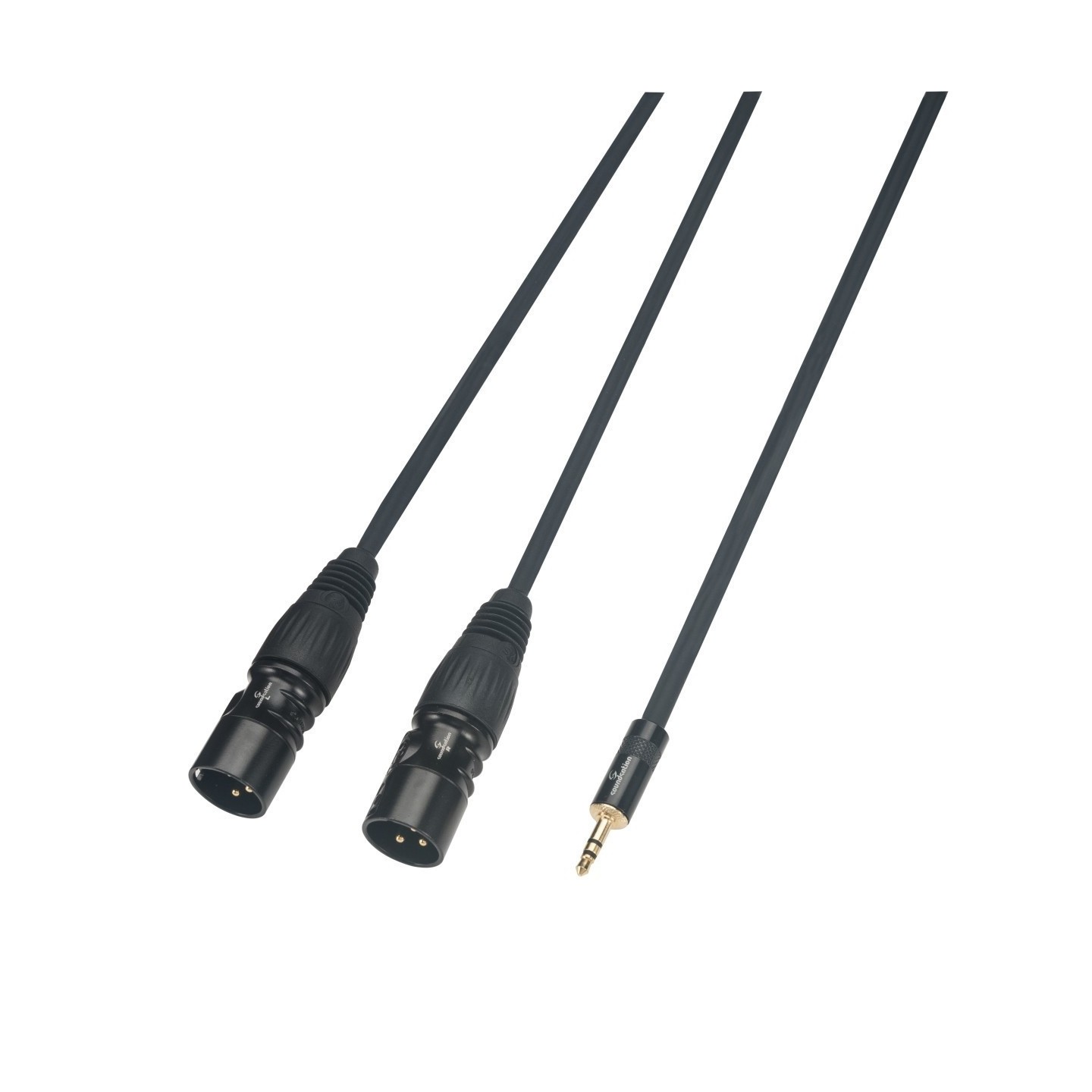 SOUNDSATION WM-MJ2XLR30Cavo adattatore Mini jack stereo 3.5 - 2 x XLR maschio / 3 mt - vaiconlasigla