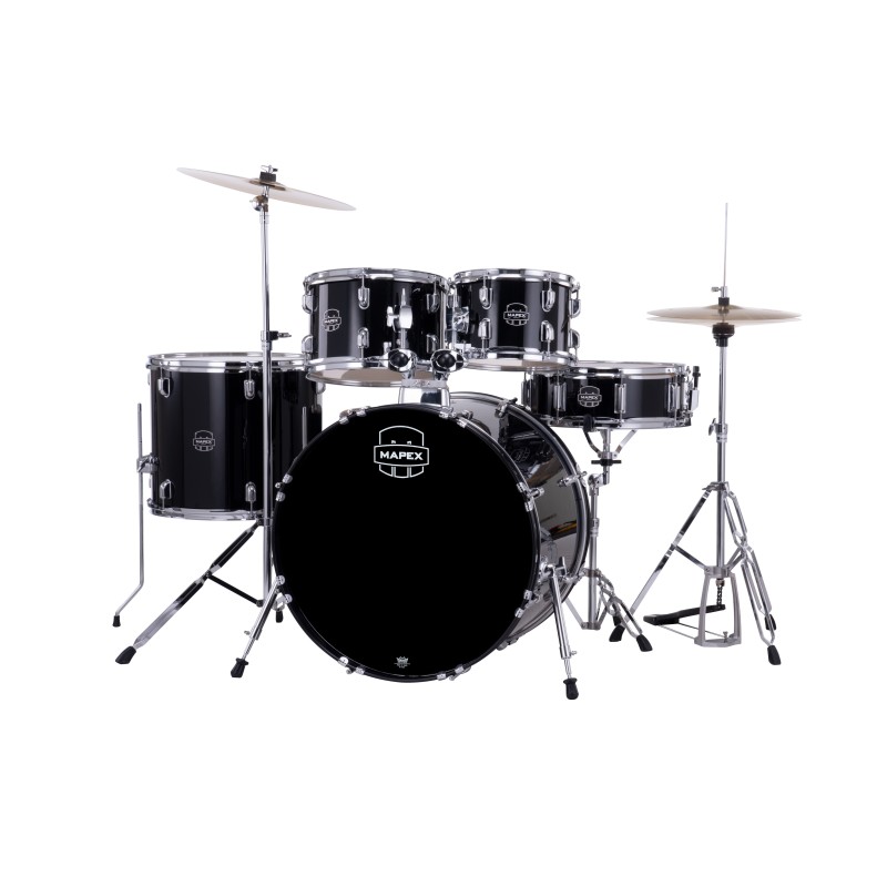 MAPEX IT CM5294FTCDK COMET ROCK 5 PEZZI DARK BLACK CON HARDWARE E PIATTI