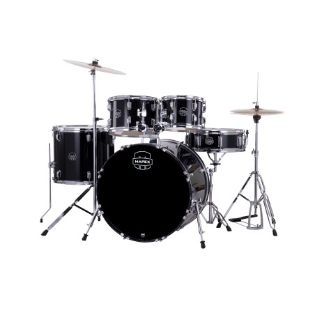 MAPEX IT CM5294FTCDK COMET ROCK 5 PEZZI DARK BLACK CON HARDWARE E PIATTI