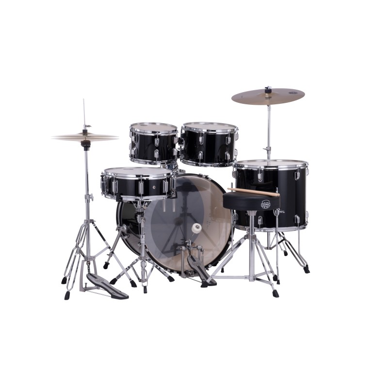 MAPEX IT CM5294FTCDK COMET ROCK 5 PEZZI DARK BLACK CON HARDWARE E PIATTI