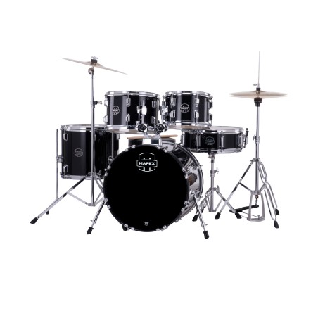 MAPEX IT CM5844FTCDK COMET JUNIOR 5 PEZZI DARK BLACK CON HARDWARE E PIATTI