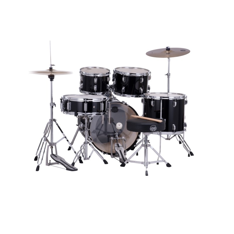 MAPEX IT CM5844FTCDK COMET JUNIOR 5 PEZZI DARK BLACK CON HARDWARE E PIATTI