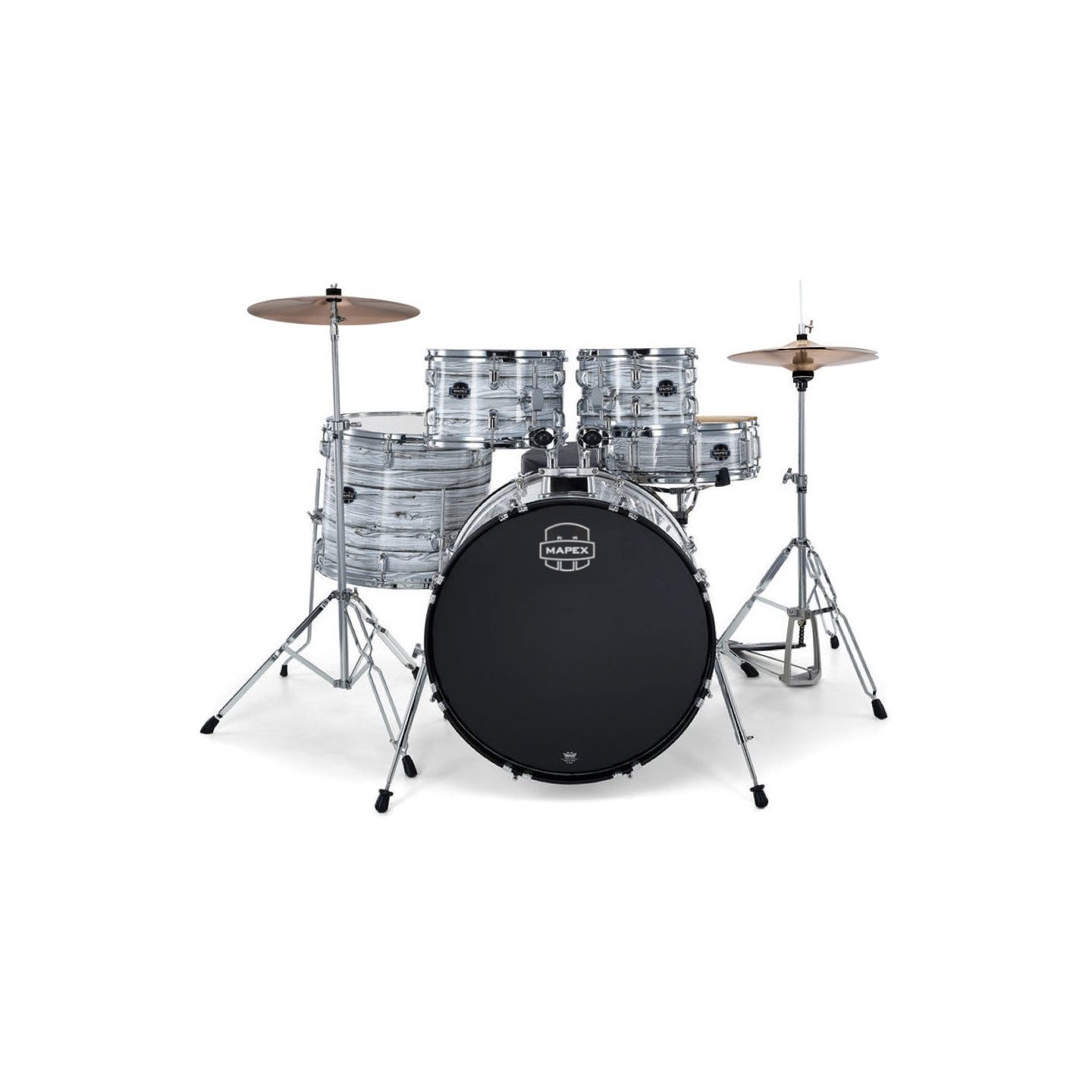 MAPEX IT CM5044FTCFI COMET FUSION 5 PEZZI WHITE MARBLEWOOD CON HARDWARE E PIATTI