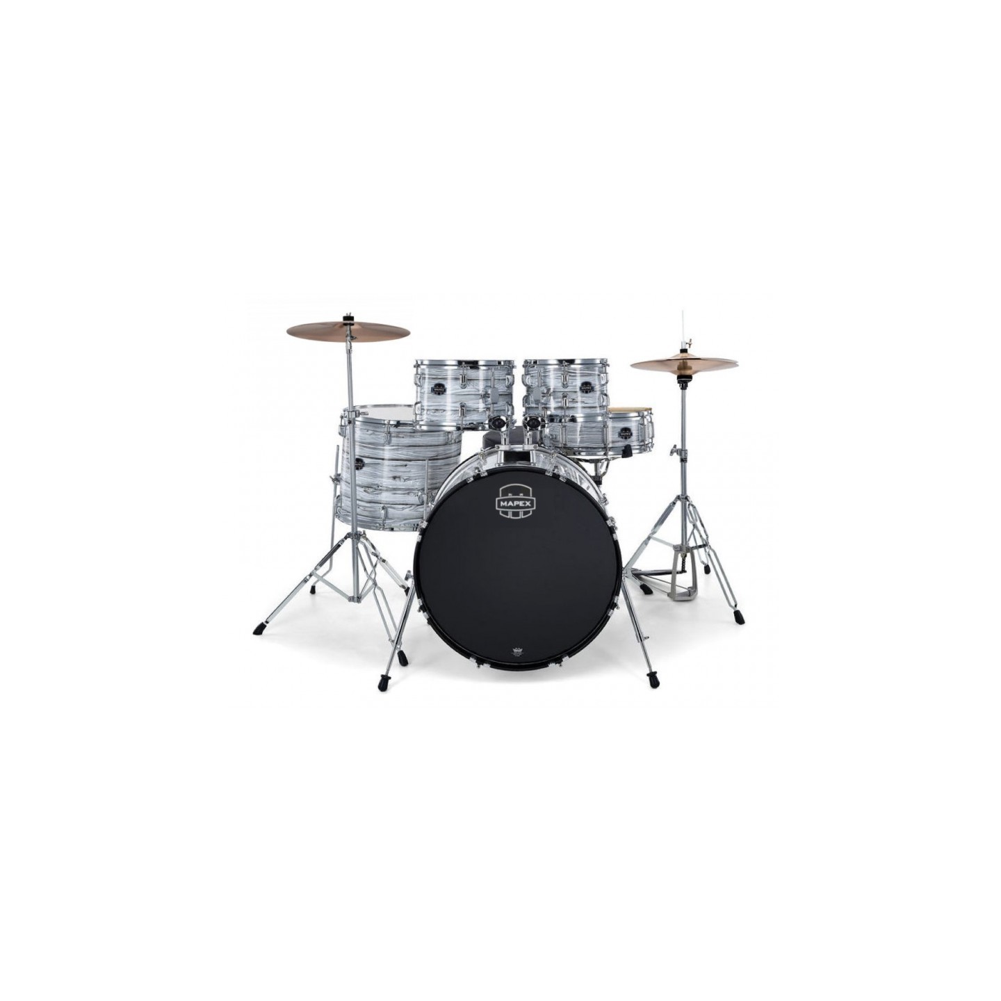 MAPEX IT CM5294FTCFI COMET ROCK 5 PEZZI WHITE MARBLEWOOD CON HARDWARE E PIATTI
