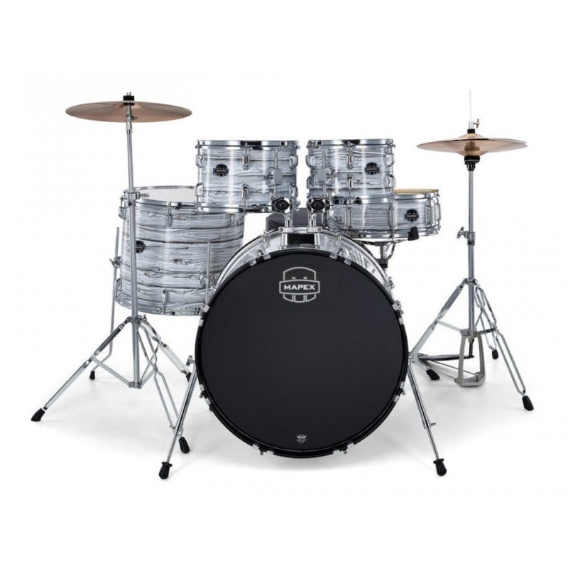 MAPEX IT CM5844FTCFI  COMET JUNIOR 5 PEZZI WHITE MARBLEWOOD CON HARDWARE E PIATTI
