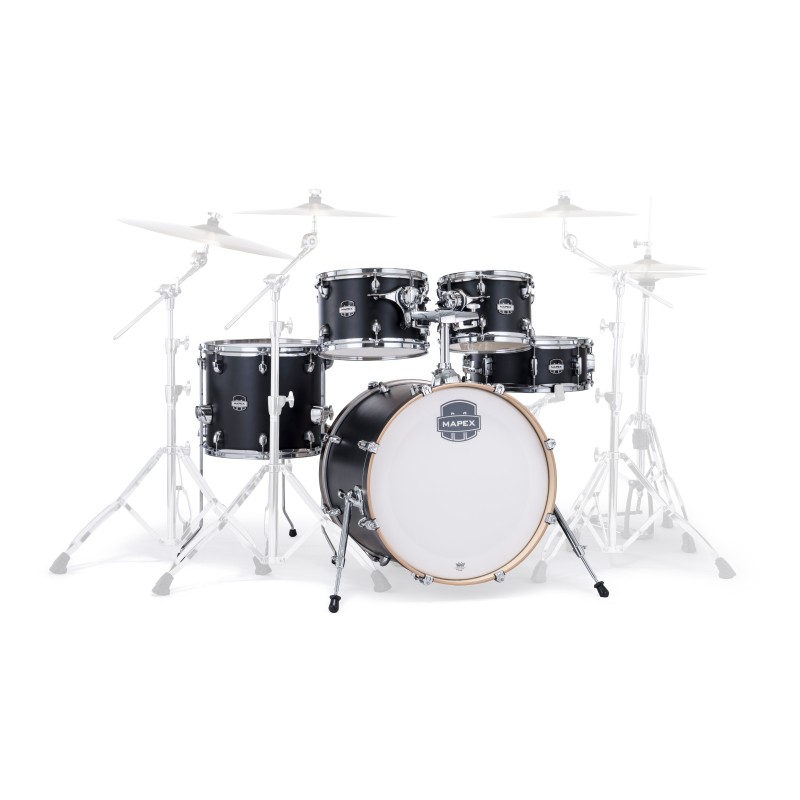 MAPEX IT MM504SFKD MARS MAPLE FUSION 5 PEZZI MATTE BLACK