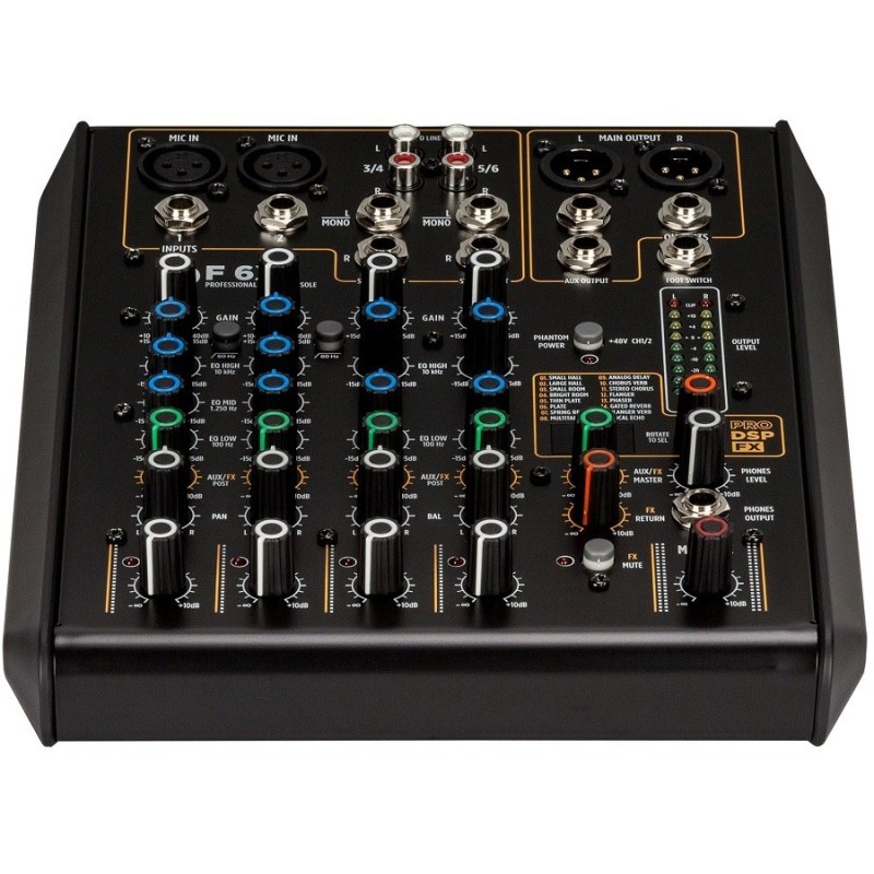 RCF F6X MIXER AUDIO 6 canali con multi-fx - vaiconlasigla