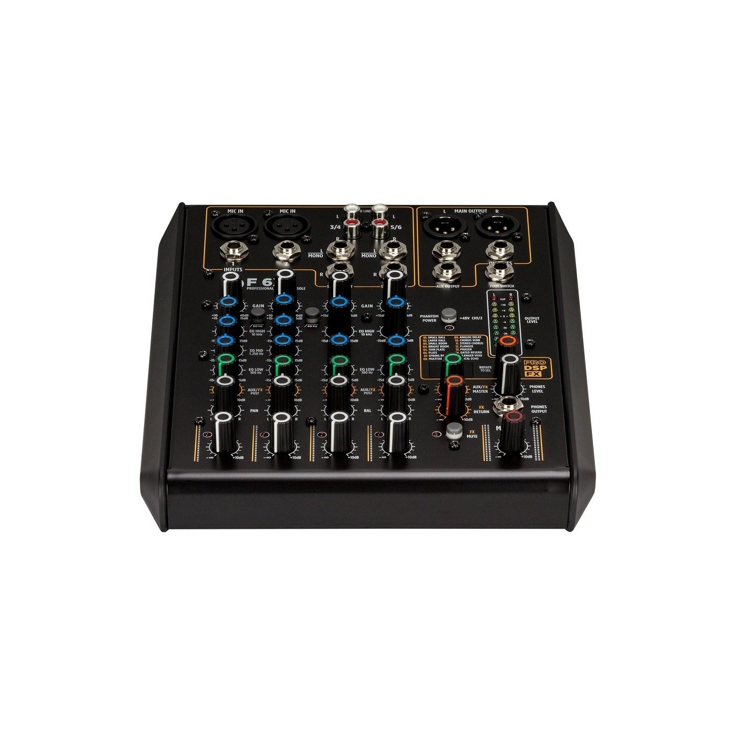 RCF F6X MIXER AUDIO 6 canali con multi-fx - vaiconlasigla