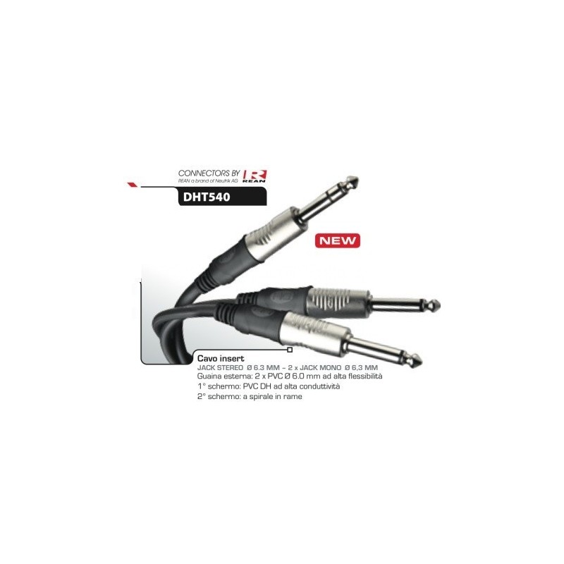 Die Hard Dht540 CAVO INSERT JACK STEREO E 2 MONO 1,8MT - vaiconlasigla