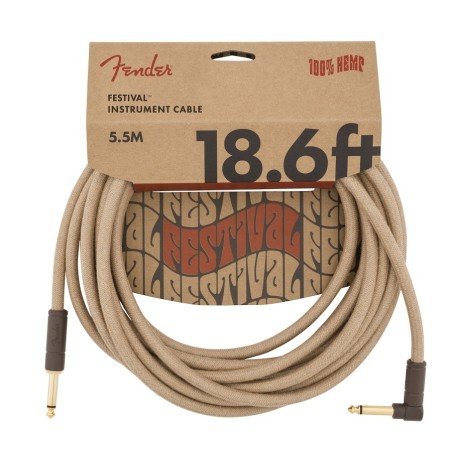FENDER FESTIVAL HEMP INSTRUMENT CABLES 5,5 mt - vaiconlasigla