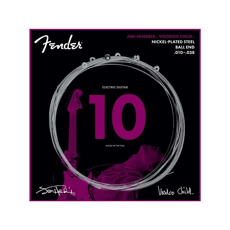 FENDER JIMI HENDRIX™ VOODOO CHILD™ 10-38 corde chit. elettrica - vaiconlasigla