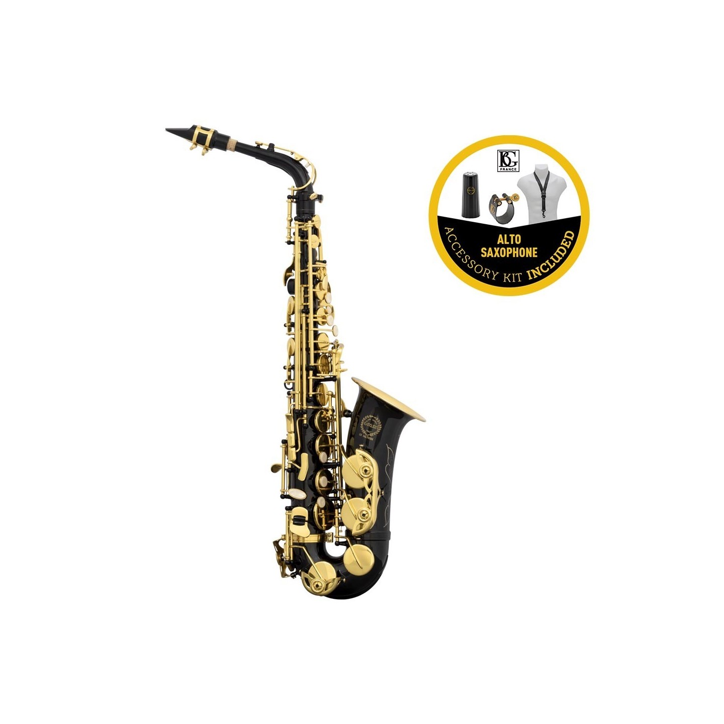 GRASSI GR SAL700BKBUNDLE Sassofono Contralto School + kit accessoriBG