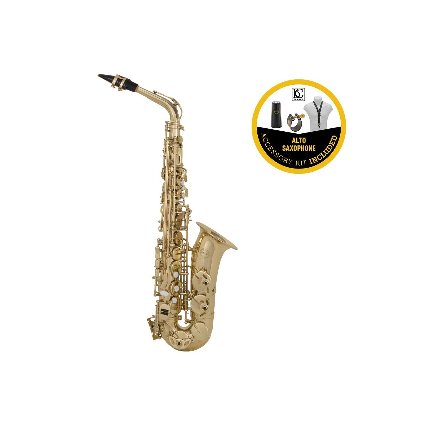 GRASSI GR AS210BUNDLE Sassofono Contralto in Mib Laccato + kitaccessori BG