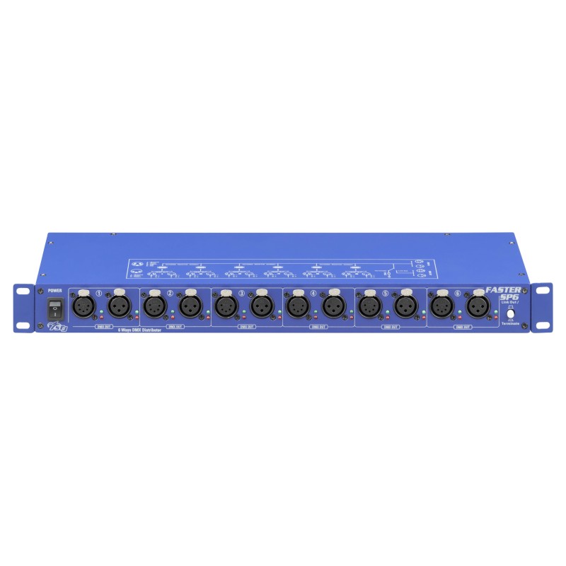 SDJ Faster 6 splitter DMX