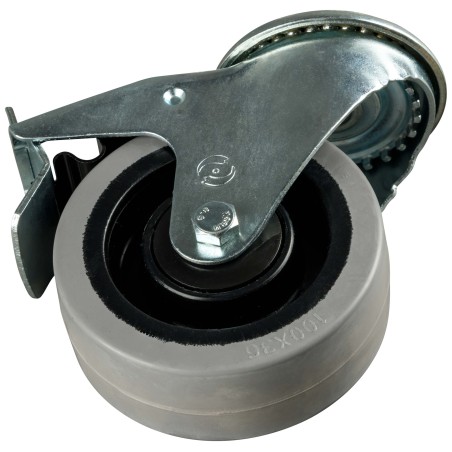 MODULA KIT of 4 black steel plate wheels