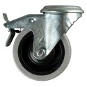 MODULA KIT of 4 black steel plate wheels