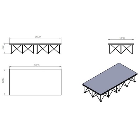 MODULA MODRS2H40BK