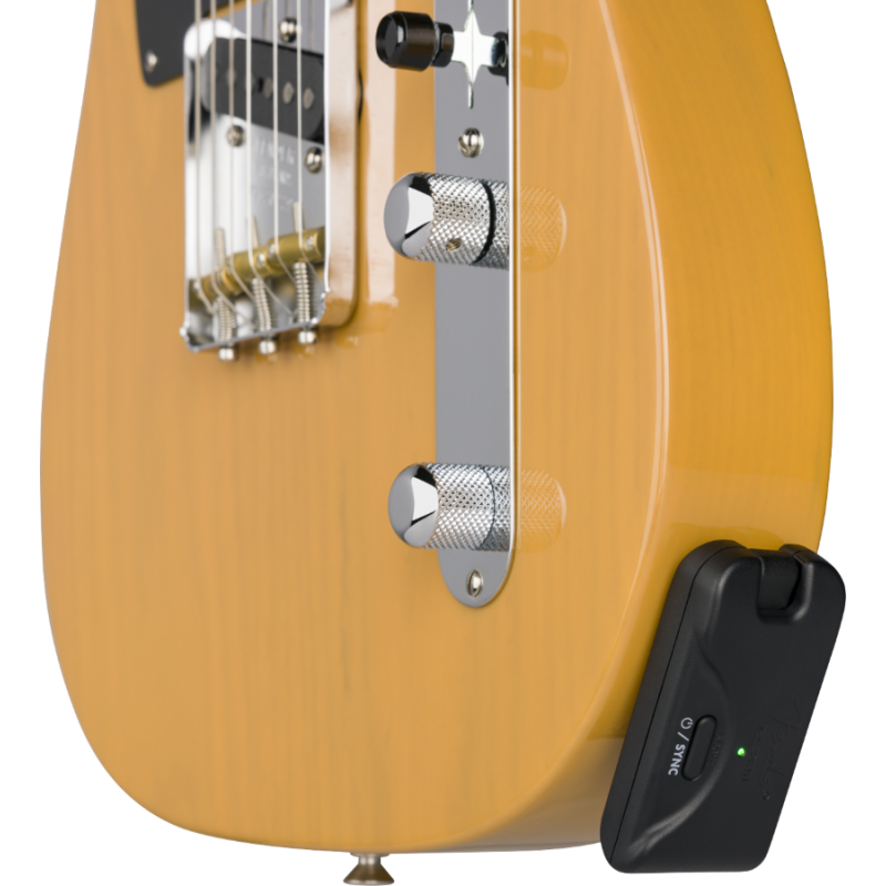 FENDER Telepath Wireless System, Mystic Ice Blue and Black - vai con la sigla