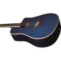 Eko Guitars - NXT D100ce See Through Blue - vai con la sigla