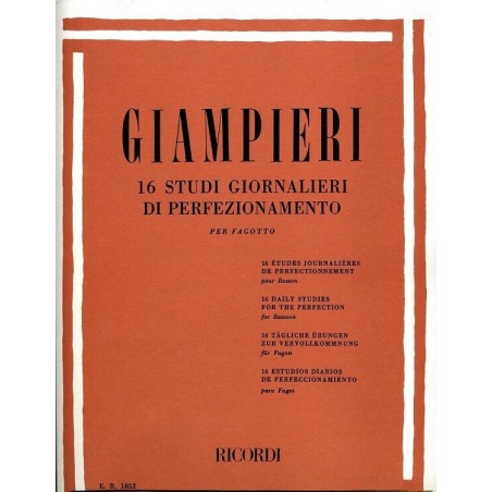 16 Studi Giornalieri Di Perfezionamento - vai con la sigla