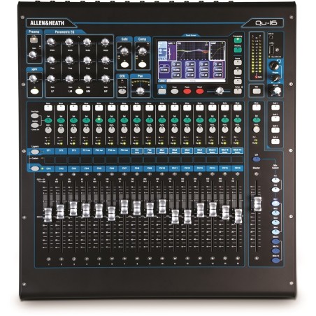 Allen & Heath - Qu-16 Chrome, Mixer digitale con 16 Mono Inputs - vai con la sigla