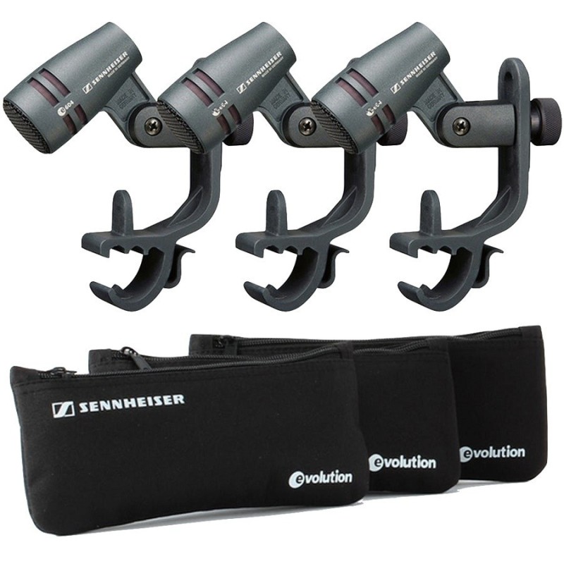 Sennheiser e604, 3Pack, microfono dinamico per batteria set di 3pz - vai con la sigla