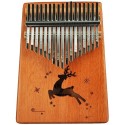 ANGEL ARK-N-REINDEER Kalimba in mogano 17 note - design Reindeer - vai con la sigla