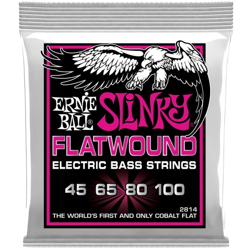 ERNIE BALL P02814 Muta per basso elettrico Flatwound Super Slinky - vai con la sigla