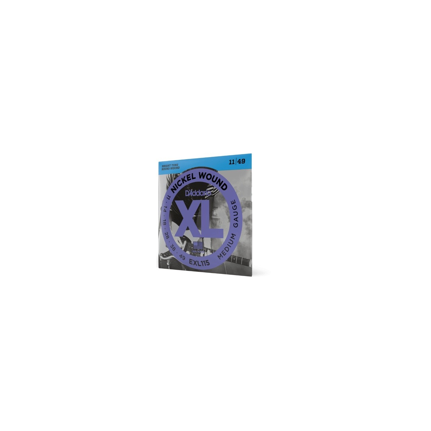 D'ADDARIO EXL115 per chitarra elettrica, Nickel Wound, Medium/Blues-Jazz Rock, 11-49 - vai con la sigla
