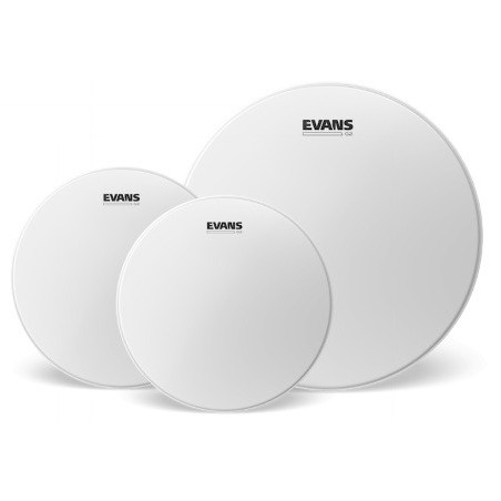 EVANS Confezione da 3 pelli sabbiate G2 per tom rispettivamente di 10 ", 12 " e 16 ", Rock - vai con la sigla
