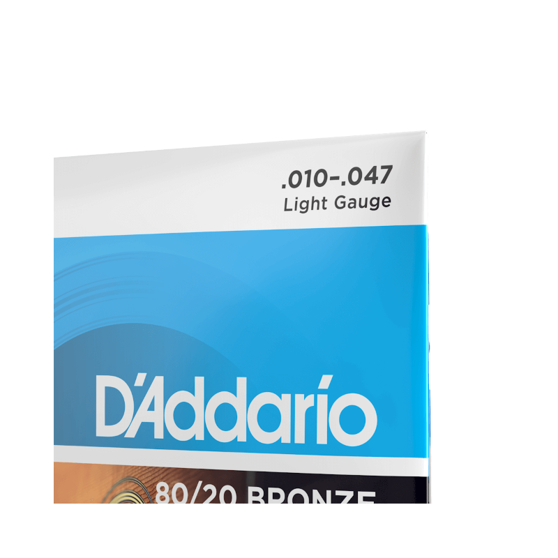 D'Addario EJ36 80/20 Bronze 12-String Acoustic Guitar Strings, Light, 10-47 - vai con la sigla